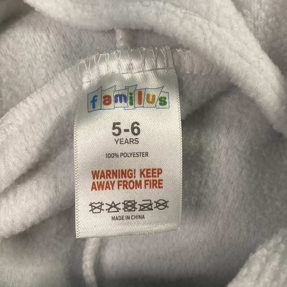 Familus Kids Panda Bear Animal Pajama Onsie Fleece with Hood - Picture 4 of 4